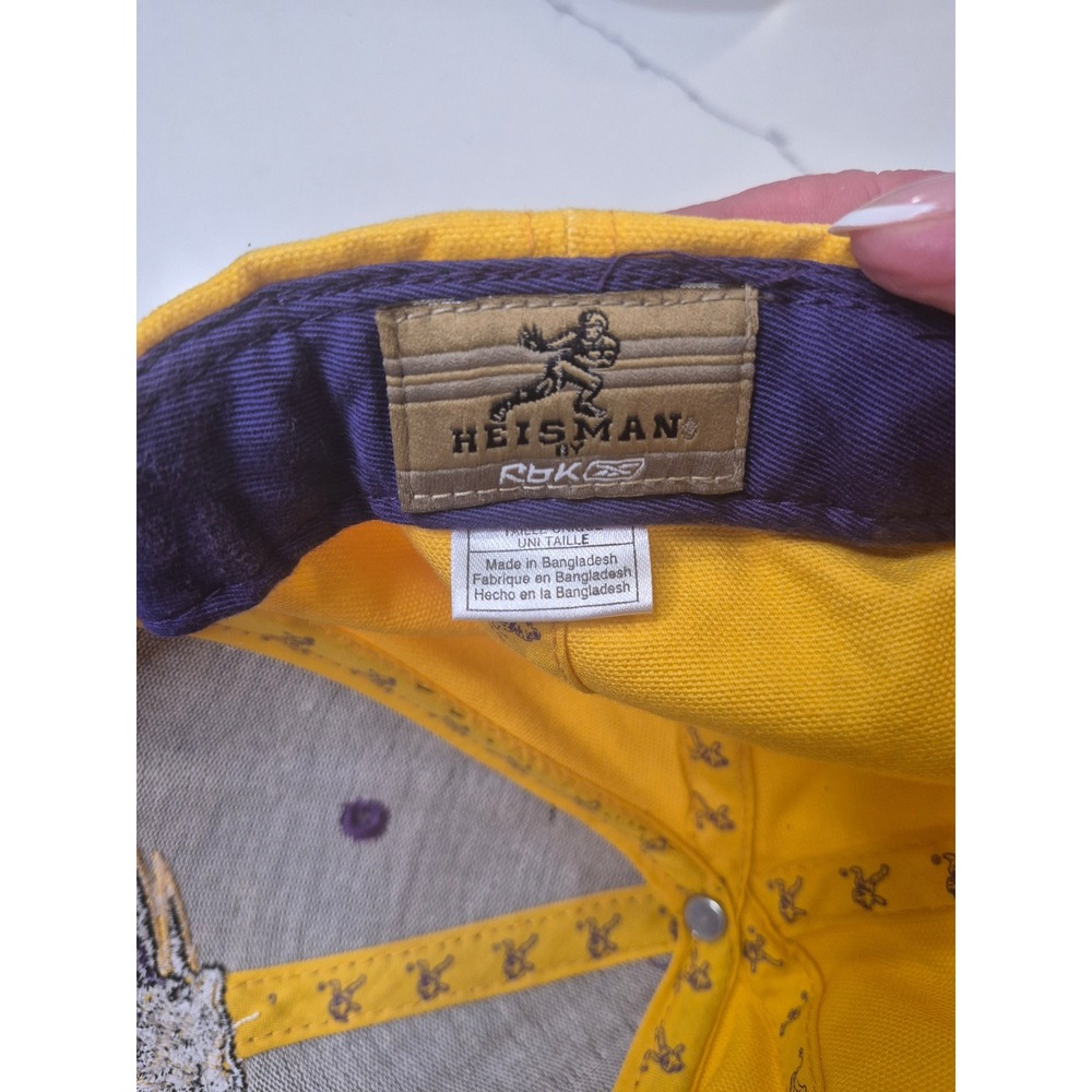 LSU Tigers Meyer The Hatter Hat‎ Cap Purple Yellow Adjustable Heisman - Picture 5 of 6